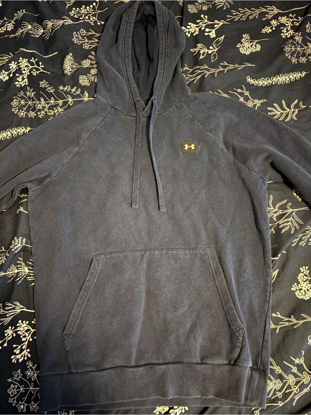 Under Armour Men's Navy Blue Hooded Pullover Sweatshirt